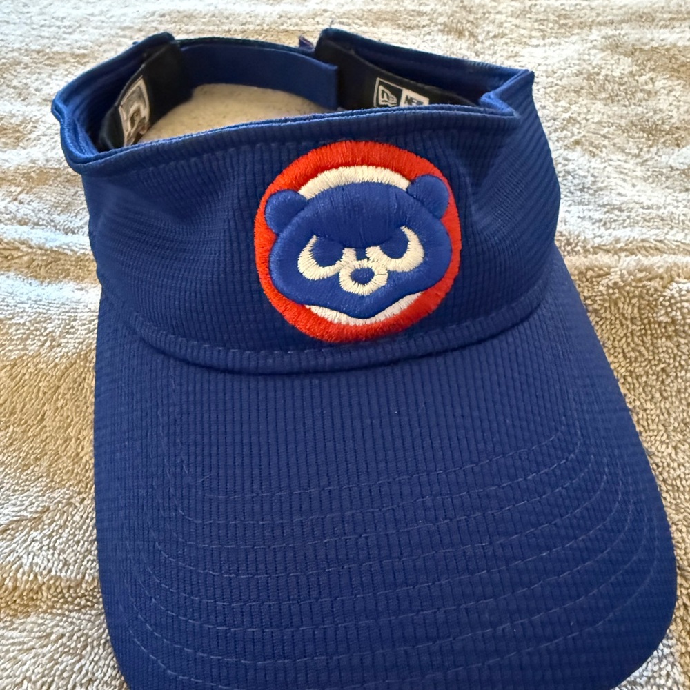 Blue Kids Visor with Bear Logo